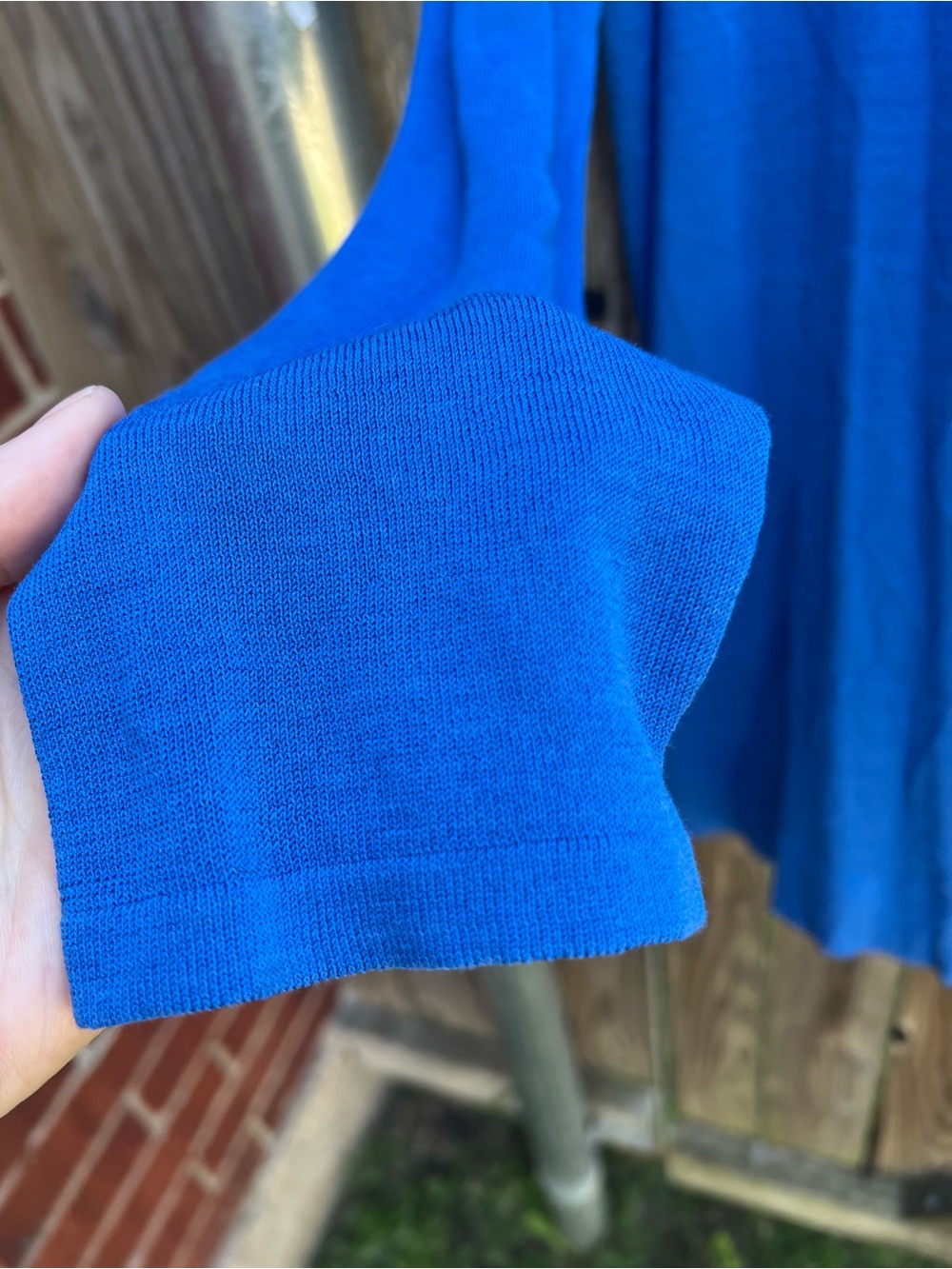 👗J. Jill Blue Lightweight V-Neck Cardigan - Picture 4 of 9